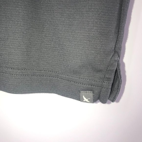 MENS EDDIE BAUER GRAY SHORT SLEEVE POLO - Picture 3 of 5